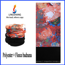 LINGSHANG tube multifonctionnel bandana bandeau chaud bande polaire multifonctionnelle bandana